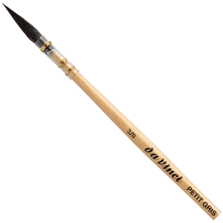 58f27831-9606-4862-add6-a72a8d28eb31 DA VINCI BRUSH PETIT GRIS PUR 418 ROUND No3/0 - Image 1