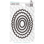 DOCRAFTS CUTTING DIES - SCALLOPED OVAL XCU 503406