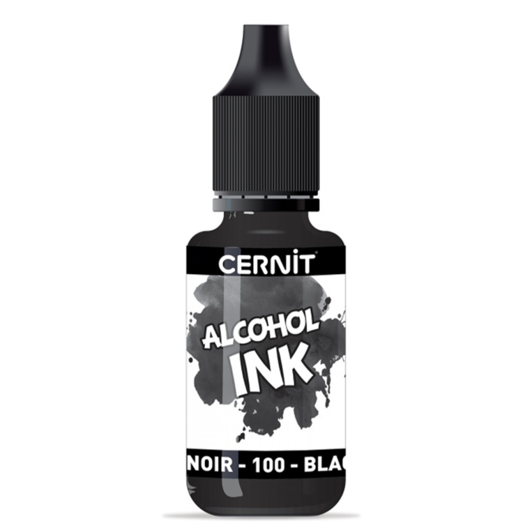 CERNIT ALCOHOL INK 20 ML - BLACK CE2000020100 - Image 1