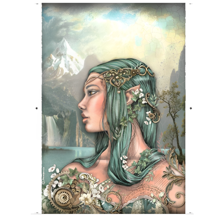 DFSA4748 STAMPERIA MAGIC FOREST DECOUPAGE PAPER AMAZON A4-DFSA4748 - Image 1