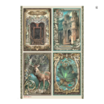 STAMPERIA MAGIC FOREST DECOUPAGE RICE PAPER A4 -DFSA4751