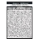 STAMPERIA ALCHEMY MEDIA STENCIL - TEMPLATE 20 X 25CM - KSTD096