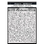 STAMPERIA ALCHEMY MEDIA STENCIL - TEMPLATE 20 X 25CM - KSTD096