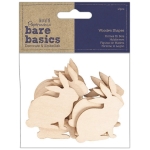 DOCRAFTS WOODEN FIGURINES FOR DECORATION - BUNNIES PMA 174557