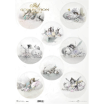 ITD COLLECTION DECOUPAGE RICE PAPER A3 - R1007L