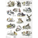 ITD COLLECTION DECOUPAGE RICE PAPER A3 - R1008L