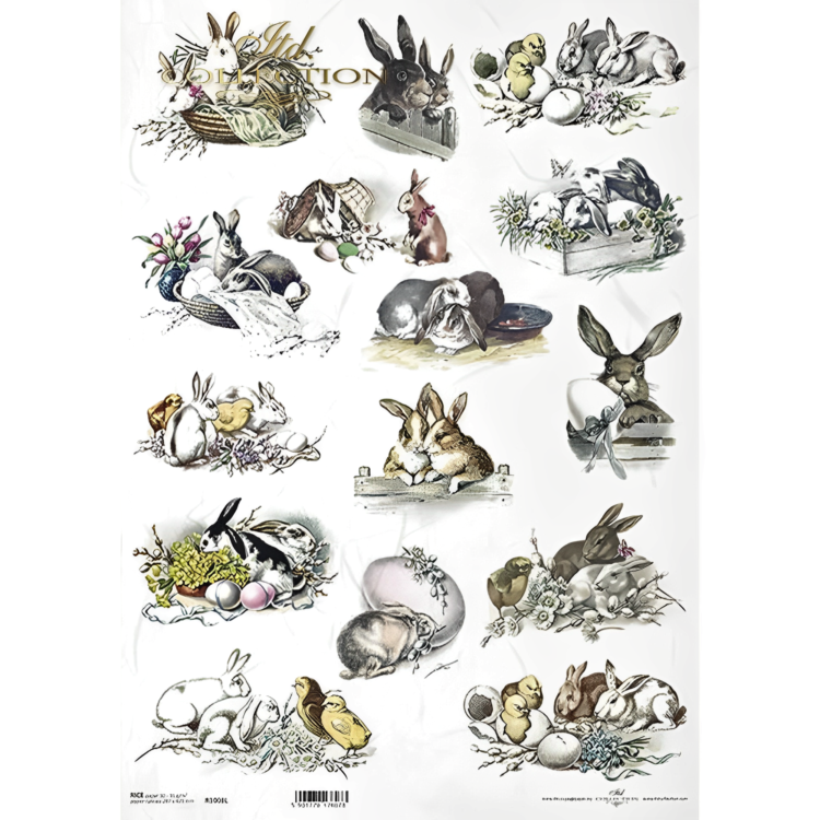ITD COLLECTION DECOUPAGE RICE PAPER A3 - R1008L - Image 1