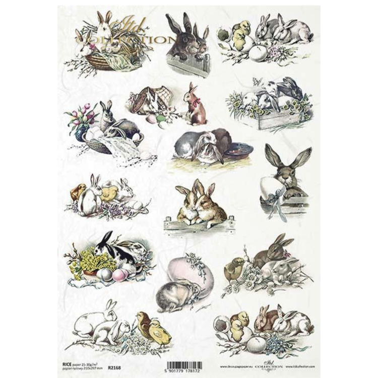 R2168 ITD COLLECTION DECOUPAGE RICE PAPER A4 - R2168 - Image 1