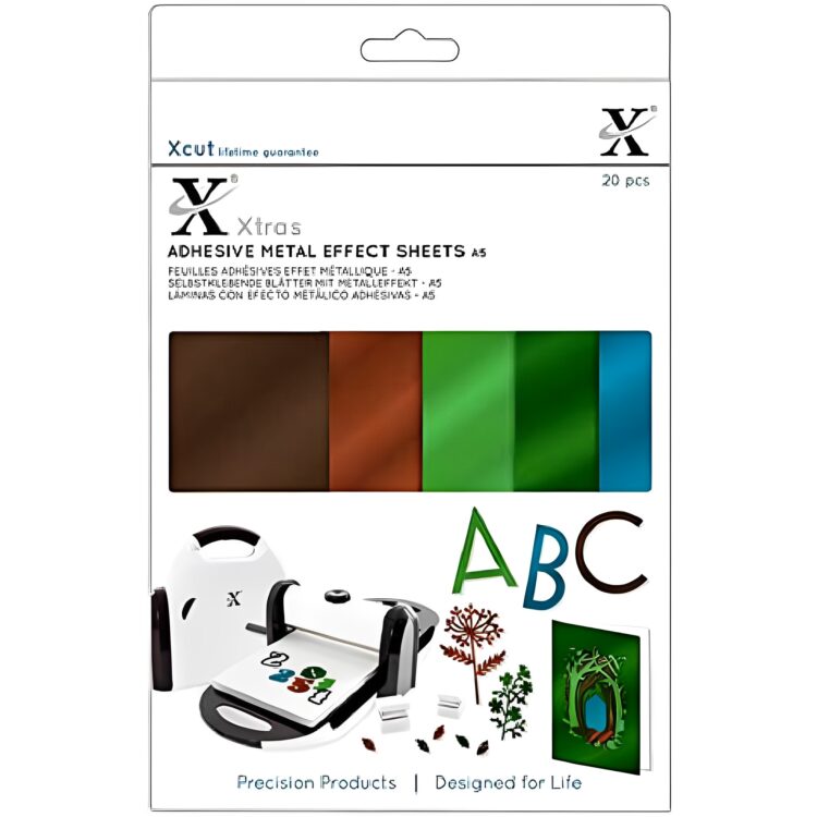 XCU 174421 DOCRAFTS SHEETS WITH METALLIC EFFECT A5 20PCS. - XCU 174421 - Image 1