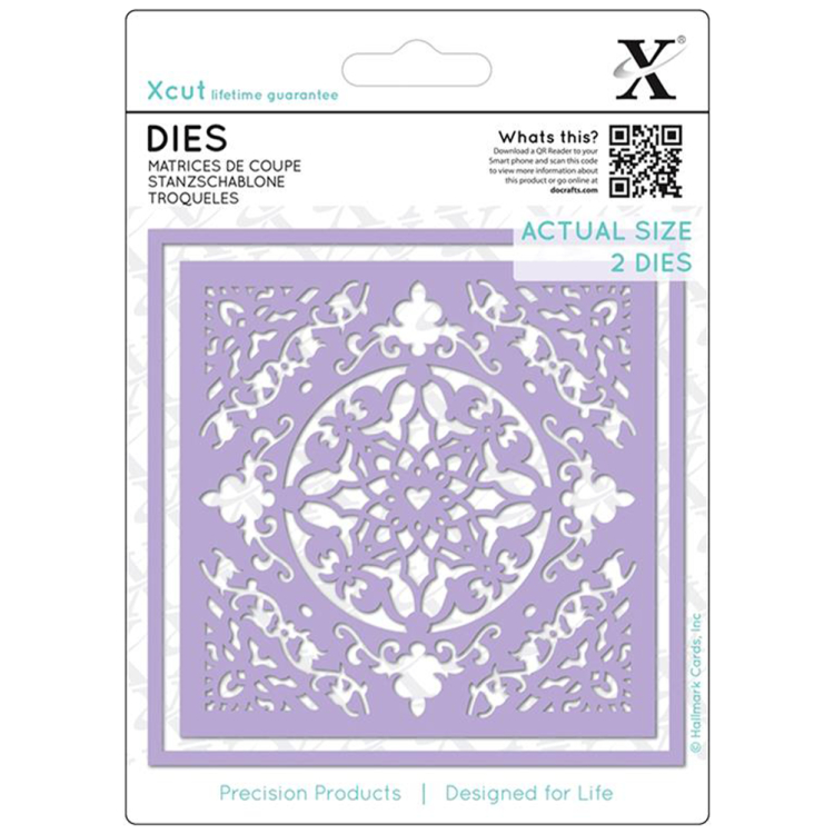 DOCRAFTS CUTTING DIES - ORNATE TILE XCU 503387 - Image 1