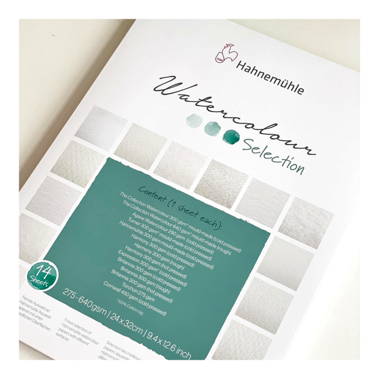 HAHNEMUHLE WATERCOLOUR SELECTION 275-640G, 24/32CM, 14L. - Image 1