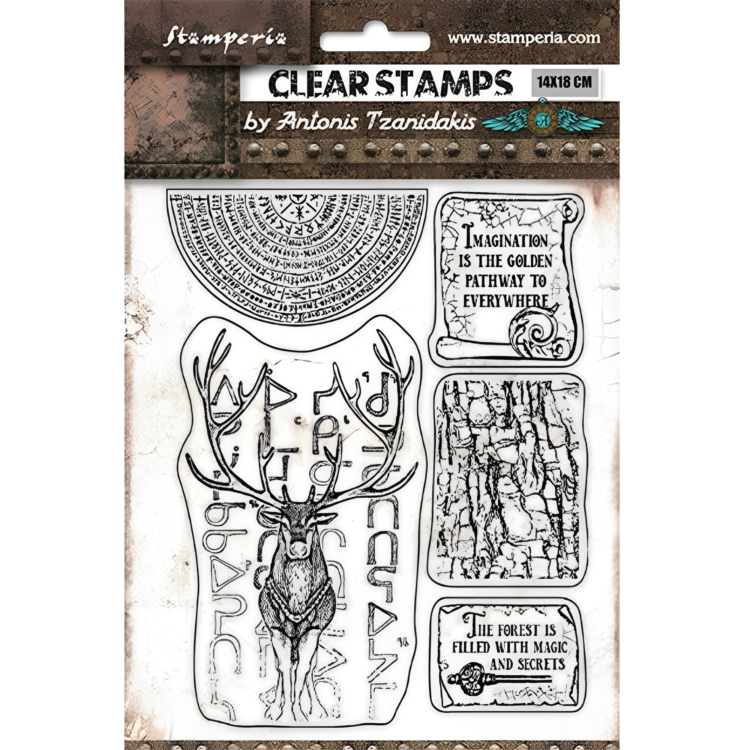 wtk170 STAMPERIA MAGIC FOREST 14/18CM - SILICONE PRINT WTK170 - Image 1