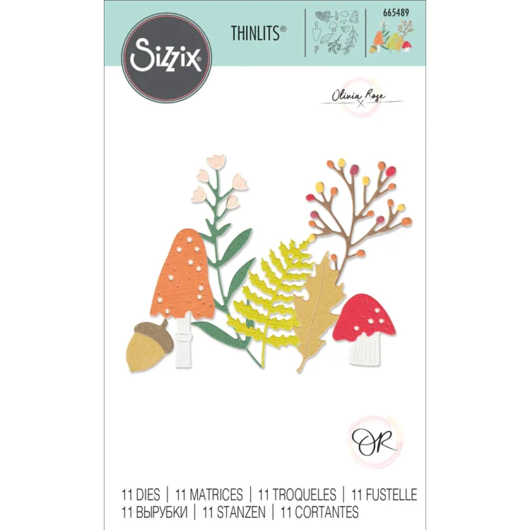 SIZZIX THINLITS CUT DIES - WINTER NATURE - Image 1