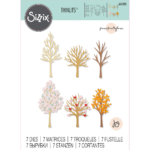 SIZZIX THINLITS CUT DIES - SEASONAL TREES 666025