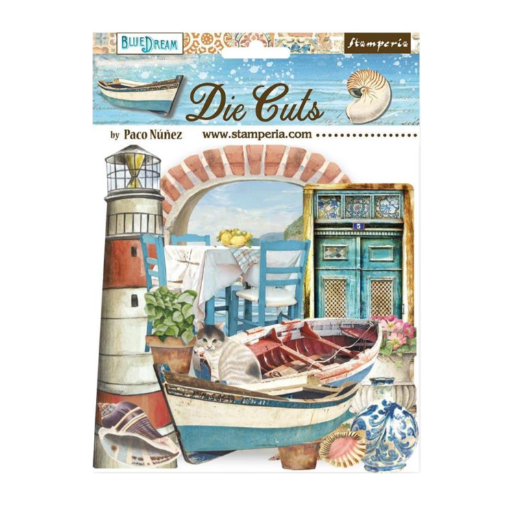 DFLDC71 STAMPERIA BLUE DREAM DIE CUTS DFLDC71 - Image 1