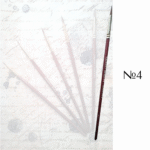 PAINTING SABLE BRUSH ROUND WITH FINE TIP No. 4