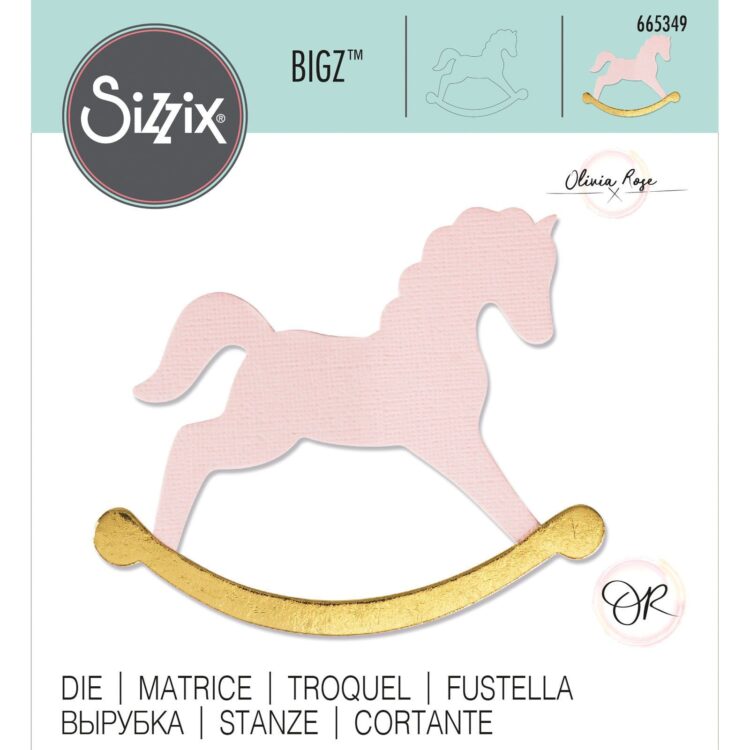 665349 SIZZIX THINLITS CUTTING DIES - ROCKING HORSE - Image 1