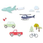 SIZZIX THINLITS CUT DIES - TRANSPORT COLLECTION