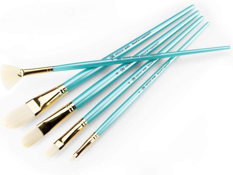 R&L MENTA BRUSHES SYNTHETIC SET 5 PCS RMEN-SET381 - Image 2