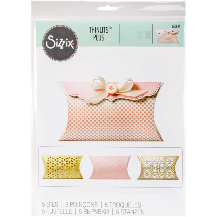 box pillow SIZZIX THINLITS CUT PUNCHES - BOX, PILLOW - Image 1