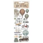 STAMPERIA STICKERS RUB ON 10,16/21,6CM - DFLRB32