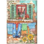 STAMPERIA SUNFLOWER DECOUPAGE RICE PAPER A4 - DFSA4768