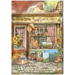 STAMPERIA SUNFLOWER DECOUPAGE RICE PAPER A4 - DFSA4771