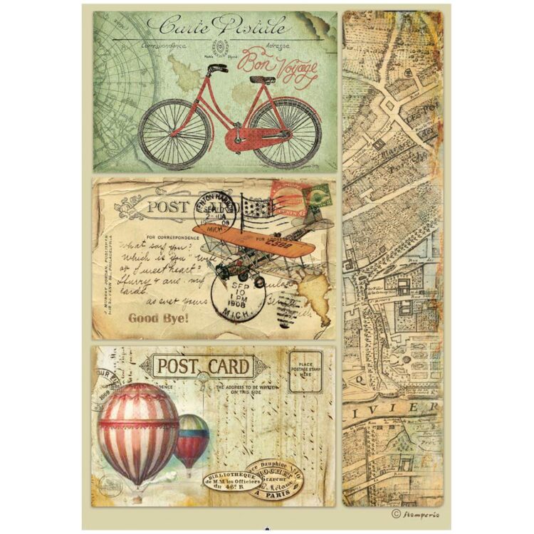 STAMPERIA DECOUPAGE PAPER SELECTION 6PCS. A4 DFSA4XAW - Image 3