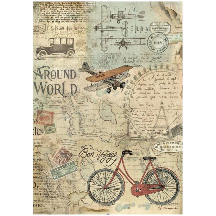 STAMPERIA DECOUPAGE PAPER SELECTION 6PCS. A4 DFSA4XAW - Image 5
