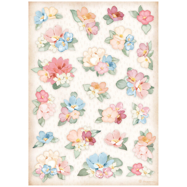 STAMPERIA DECOUPAGE PAPER SELECTION 6PCS. A4 DFSA4XOL - Image 3
