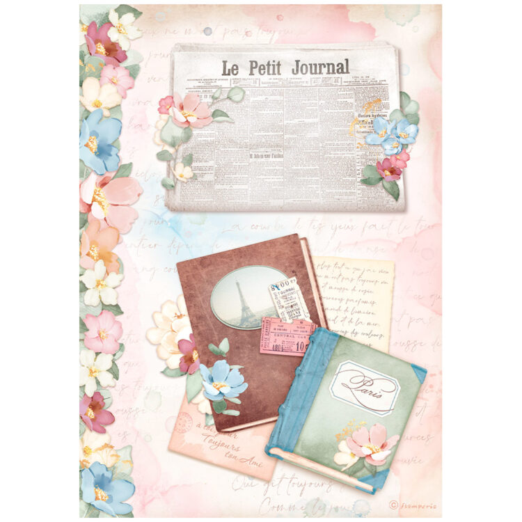 STAMPERIA DECOUPAGE PAPER SELECTION 6PCS. A4 DFSA4XOL - Image 6