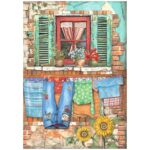 STAMPERIA SUNFLOWER ART DECOUPAGE PAPER 6PCS. A4 DFSA4XSF - Image 3