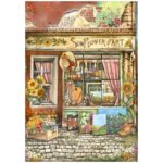 STAMPERIA SUNFLOWER ART DECOUPAGE PAPER 6PCS. A4 DFSA4XSF - Image 6