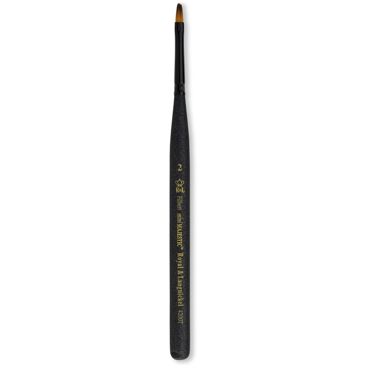 R&L MINI MAJESTIC BRUSH SYNTHETICS FILBERT No2 - 4200T - Image 1