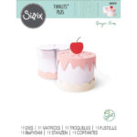 SIZZIX THINLITS CUT PUNCHES - CAKE BOX