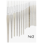 ESCODA BRUSH PERLA SYNTHETICS WHITE ROUND 1430 No2