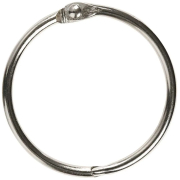 CREATIV SILVER ALBUM RINGS 8PCS. 38MM 51243