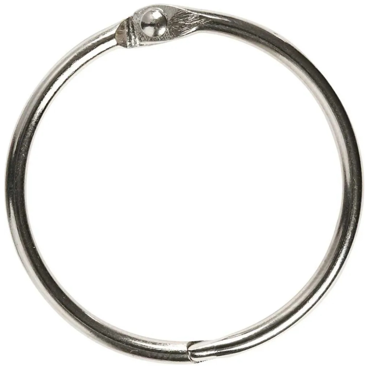 CREATIV SILVER ALBUM RINGS 8PCS. 38MM 51243 - Image 1