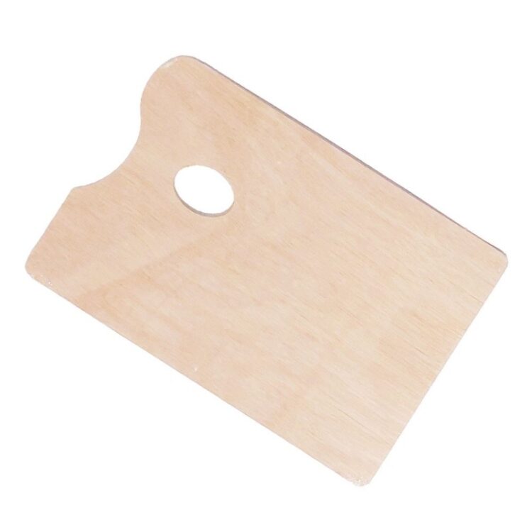 NEWART WOODEN PALETTE RECTANGULAR 5 MM 30/40 - Image 1