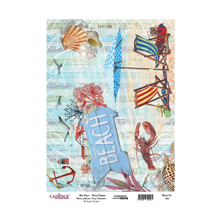 793 CADENCE DECOUPAGE RICE PAPER A3 - 793 - Image 1