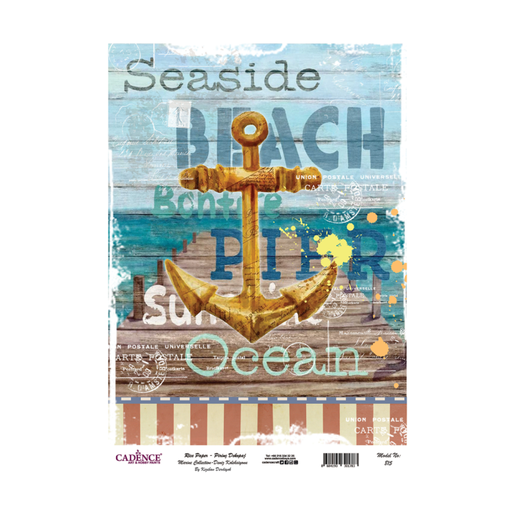 815 CADENCE DECOUPAGE RICE PAPER A3 - 815 - Image 1