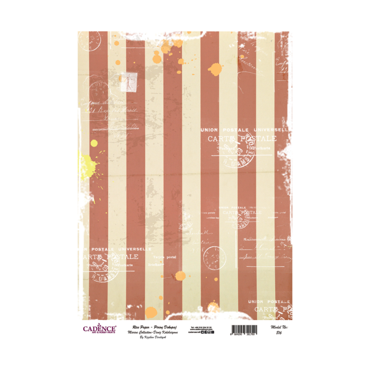 816 CADENCE DECOUPAGE RICE PAPER A3 - 816 - Image 1