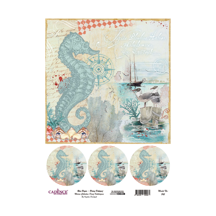 845 CADENCE DECOUPAGE RICE PAPER A3 - 845 - Image 1