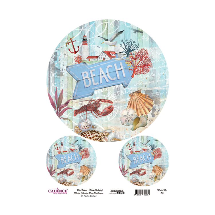 850 CADENCE DECOUPAGE RICE PAPER A3 - 850 - Image 1