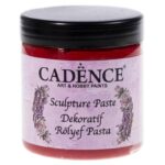 CADENCE EMBOSSED SCULPTURAL PASTE 250 ML. - RED