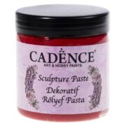 CADENCE EMBOSSED SCULPTURAL PASTE 250 ML. - RED