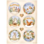 STAMPERIA WINTER DECOUPAGE RICE PAPER A4 - DFSA4799