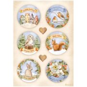 STAMPERIA WINTER DECOUPAGE RICE PAPER A4 - DFSA4799