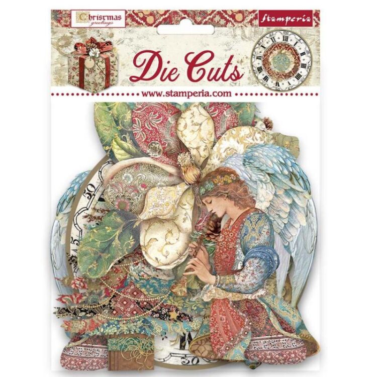 full_DFLDC81_1 STAMPERIA CHRISTMAS GREETINGS DIE CUTS DFLDC81 - Image 1