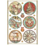 STAMPERIA CHRISTMAS DECOUPAGE RICE PAPER A4 - DFSA4795
